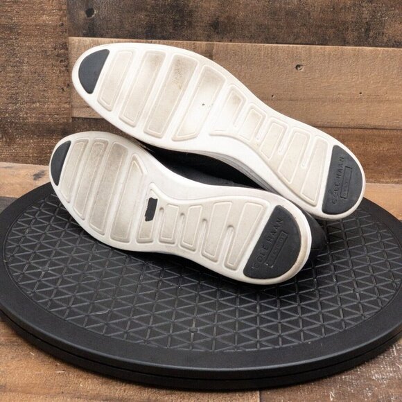 COLE HAAN ORIGINALGRAND WOMEN BUSINESS CASUAL SHOE BLACK LEATHER WINGTIP SZ 9.5B - Picture 4 of 9